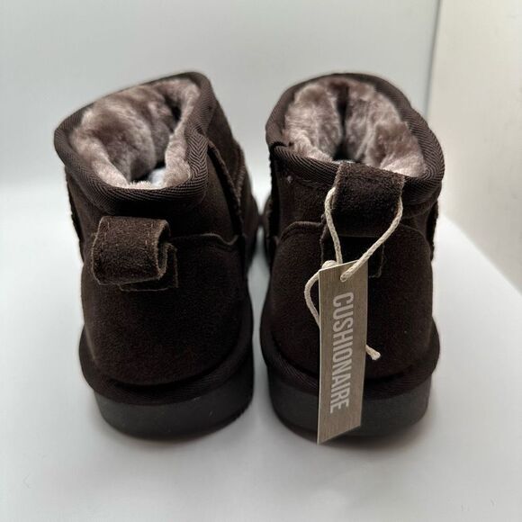 CUSHIONAIRE Women's Genuine Suede pull on boot +Memory Foam 8.5 BROWN - Picture 4 of 7